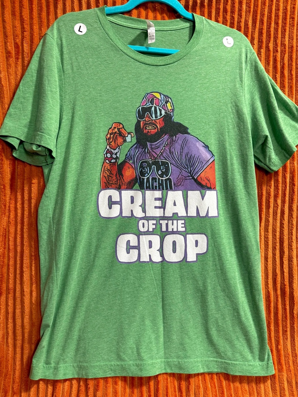 "Macho Man" Randy Savage Cream of the Crop T-shirt Size L